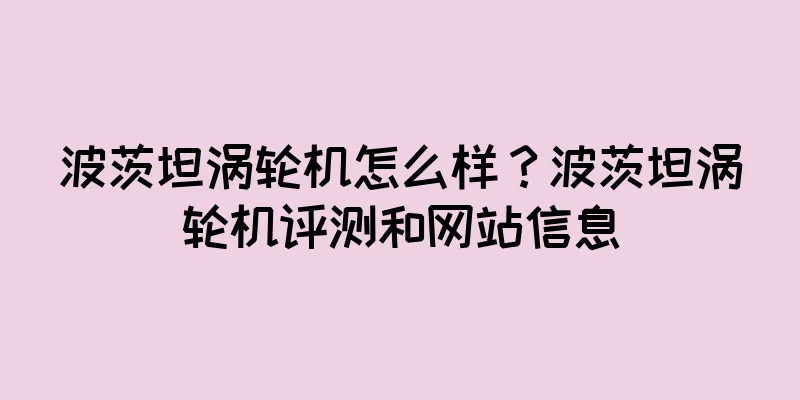 波茨坦涡轮机怎么样？波茨坦涡轮机评测和网站信息