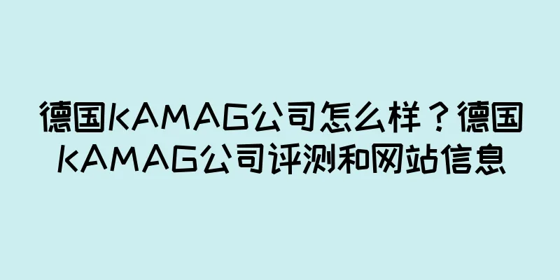 德国KAMAG公司怎么样？德国KAMAG公司评测和网站信息