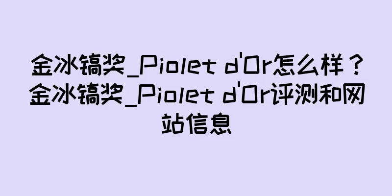 金冰镐奖_Piolet d'Or怎么样？金冰镐奖_Piolet d'Or评测和网站信息